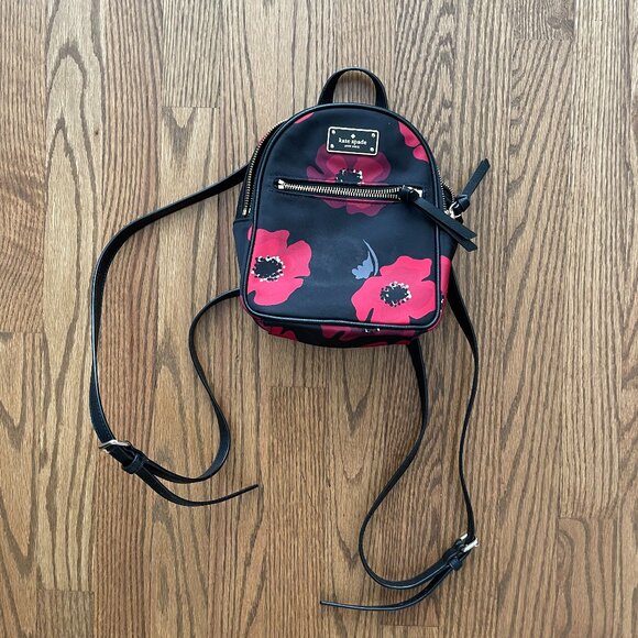 Kate Spade floral mini backpack - Picture 1 of 4